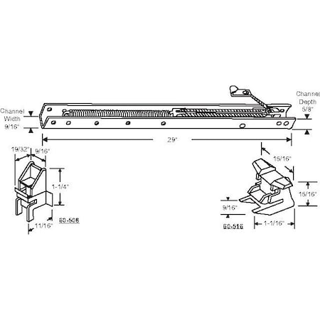 Strybuc 29in Window Channel Balance 60-284-8